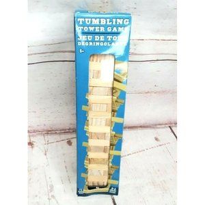 72 Pc Set Tumbling Tower Game Wooden Stacking Blocks New